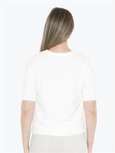 Jump Fluffy Short Sleeve Top