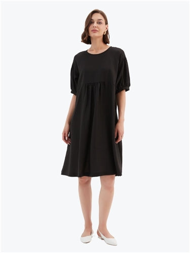 Tirelli Bishop Sleeve Shirring Dress