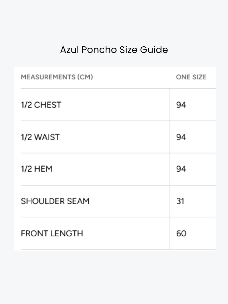 Eb &amp; Ive Azul Poncho | Clay