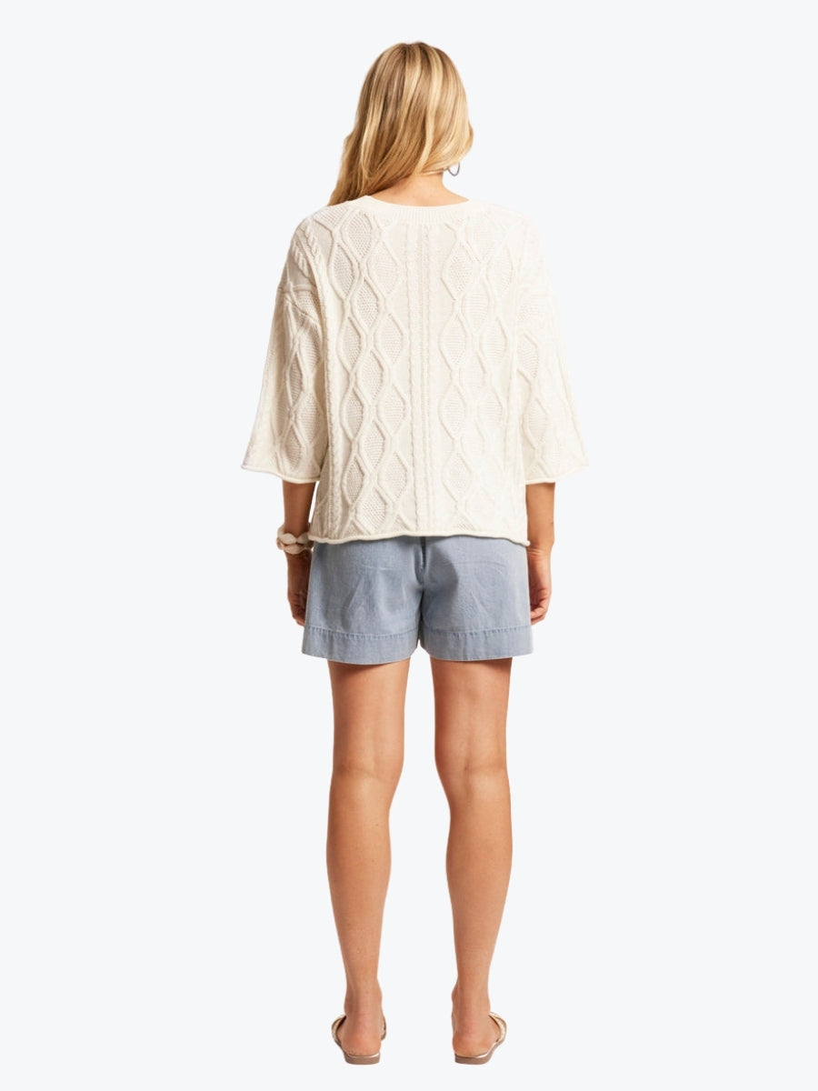 Eb + Ive Casa Cable Jumper | White