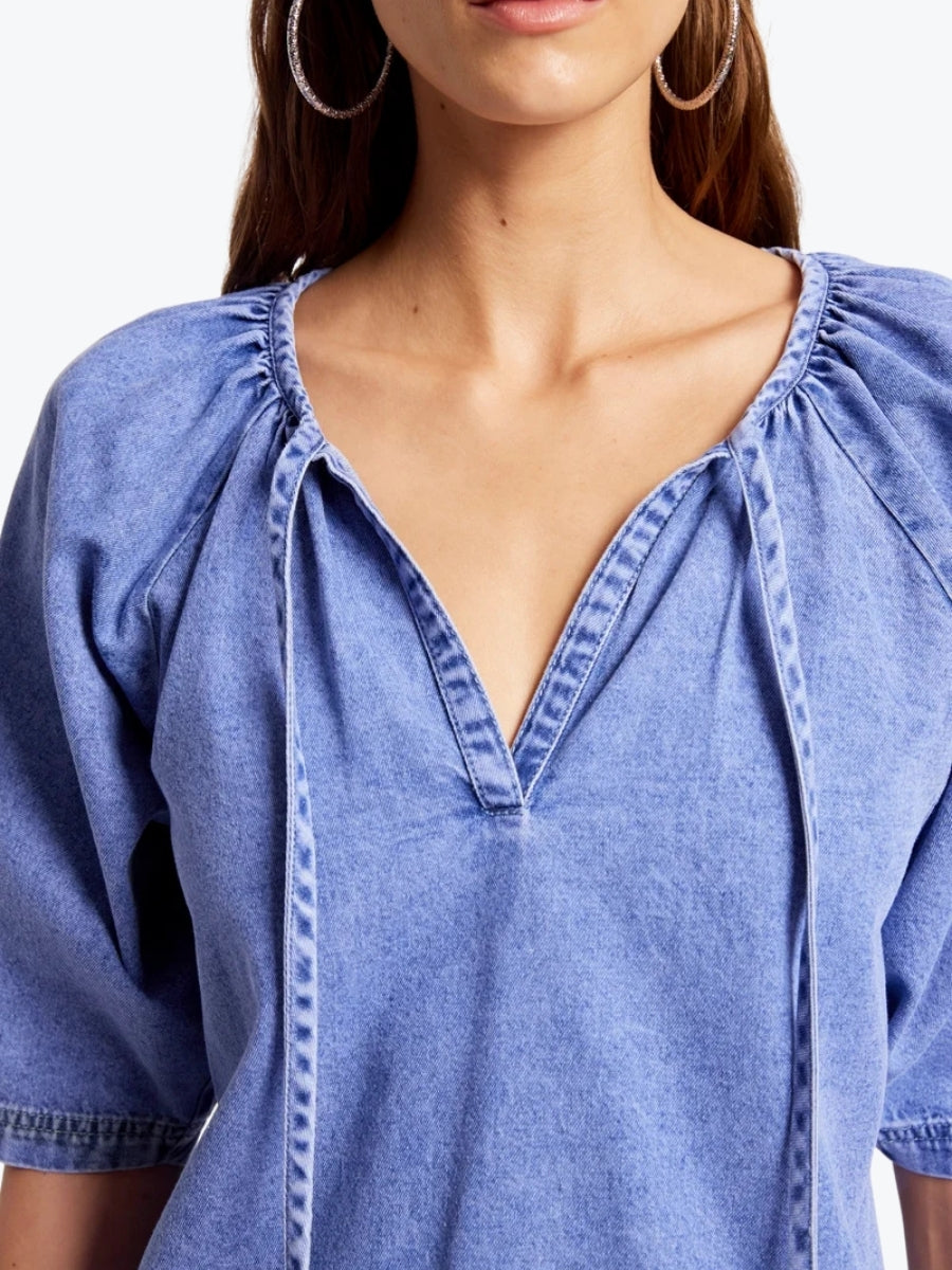 Eb + Ive Dusk Denim Top | Denim