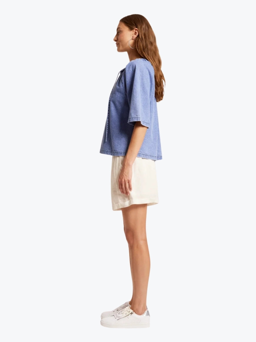 Eb + Ive Dusk Denim Top | Denim