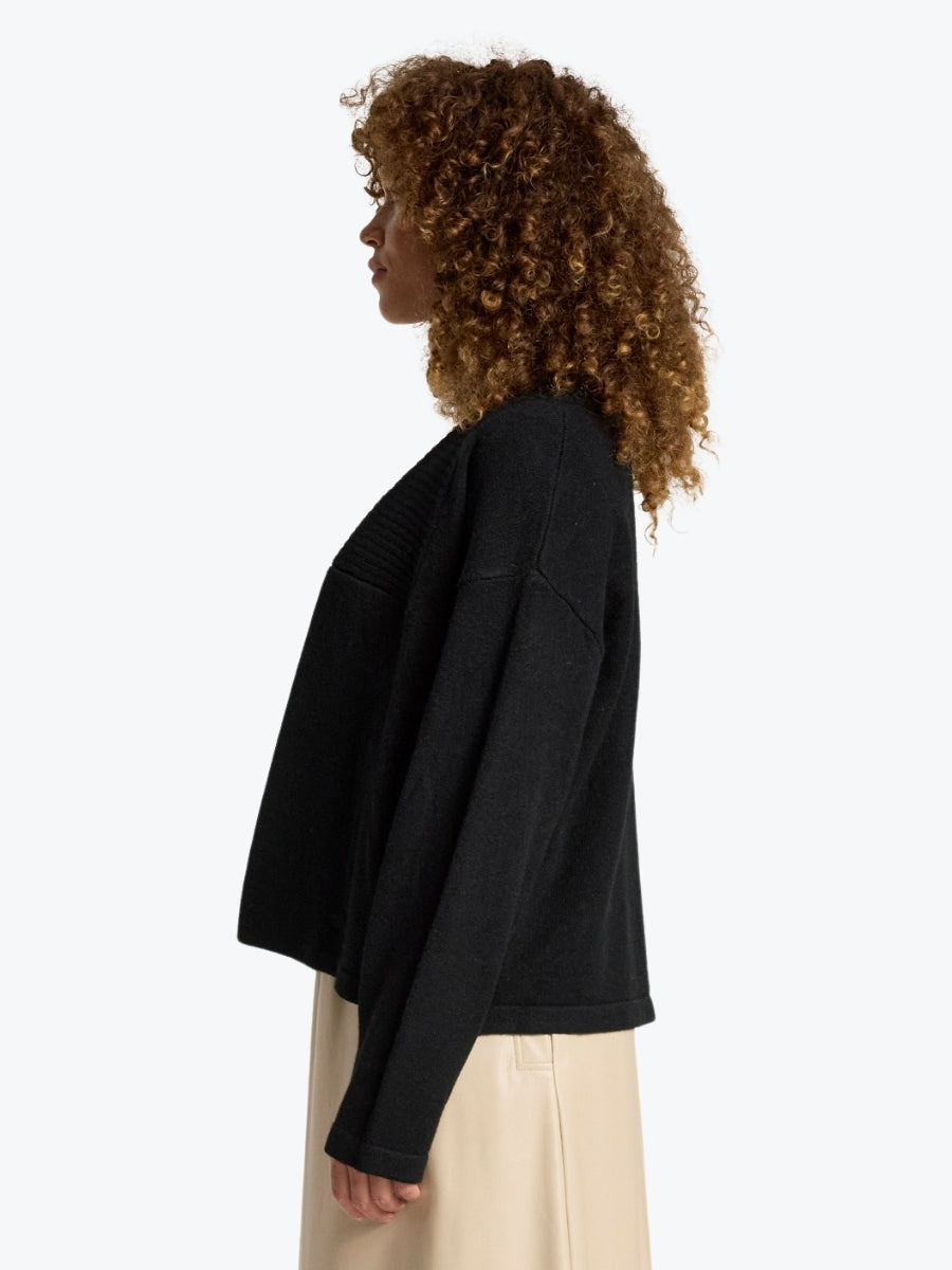 Eb &amp; Ive Samira Crop Cardigan | Black