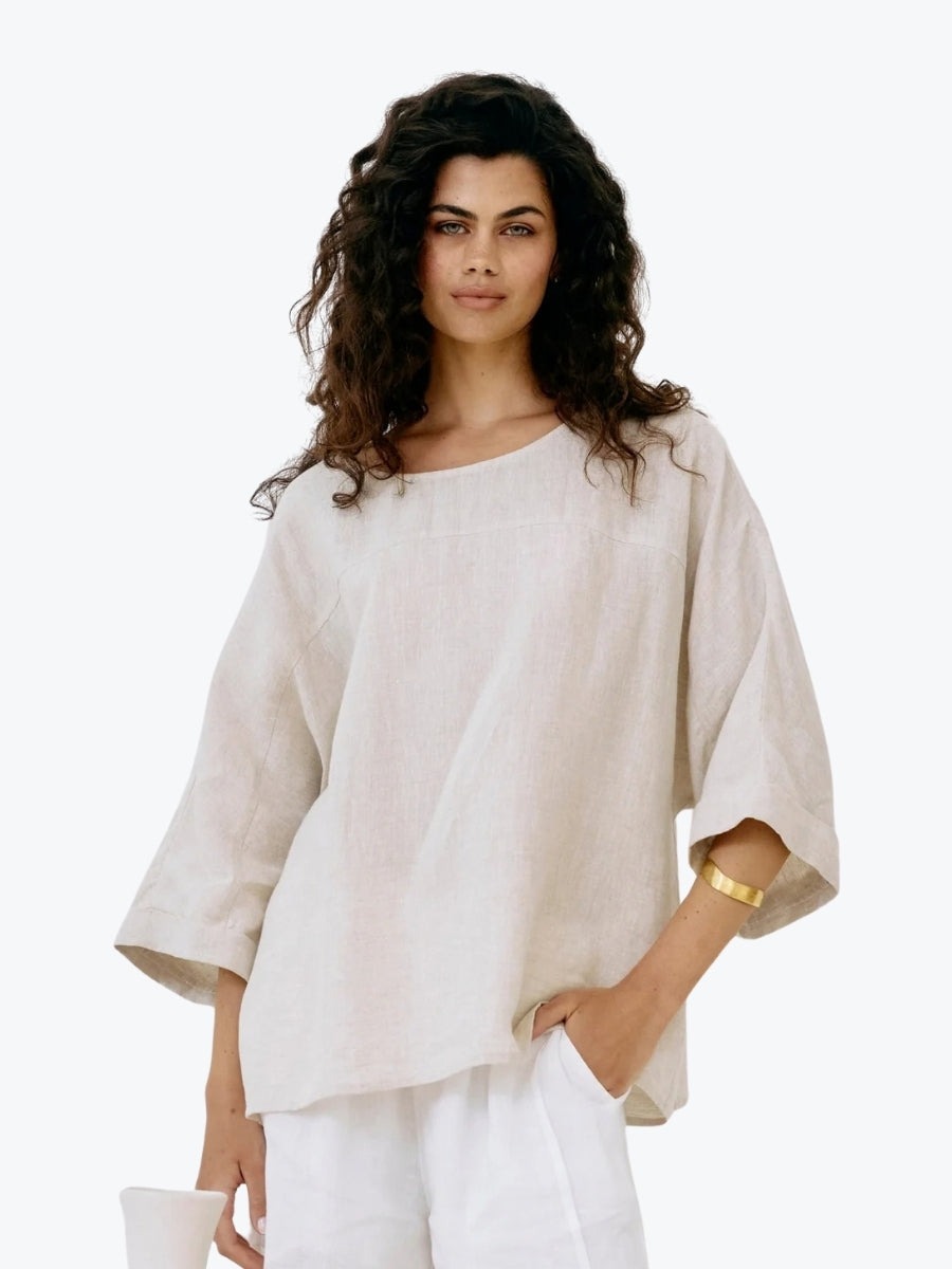 Eb + Ive Studio Relaxed Top | Tusk