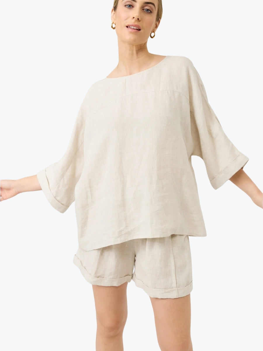 Eb + Ive Studio Relaxed Top | Tusk