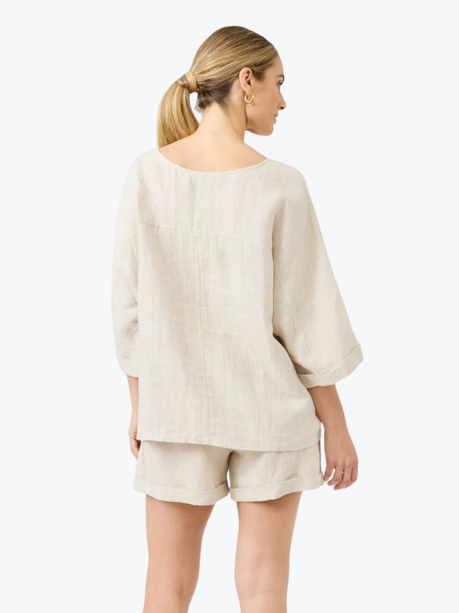 Eb + Ive Studio Relaxed Top | Tusk