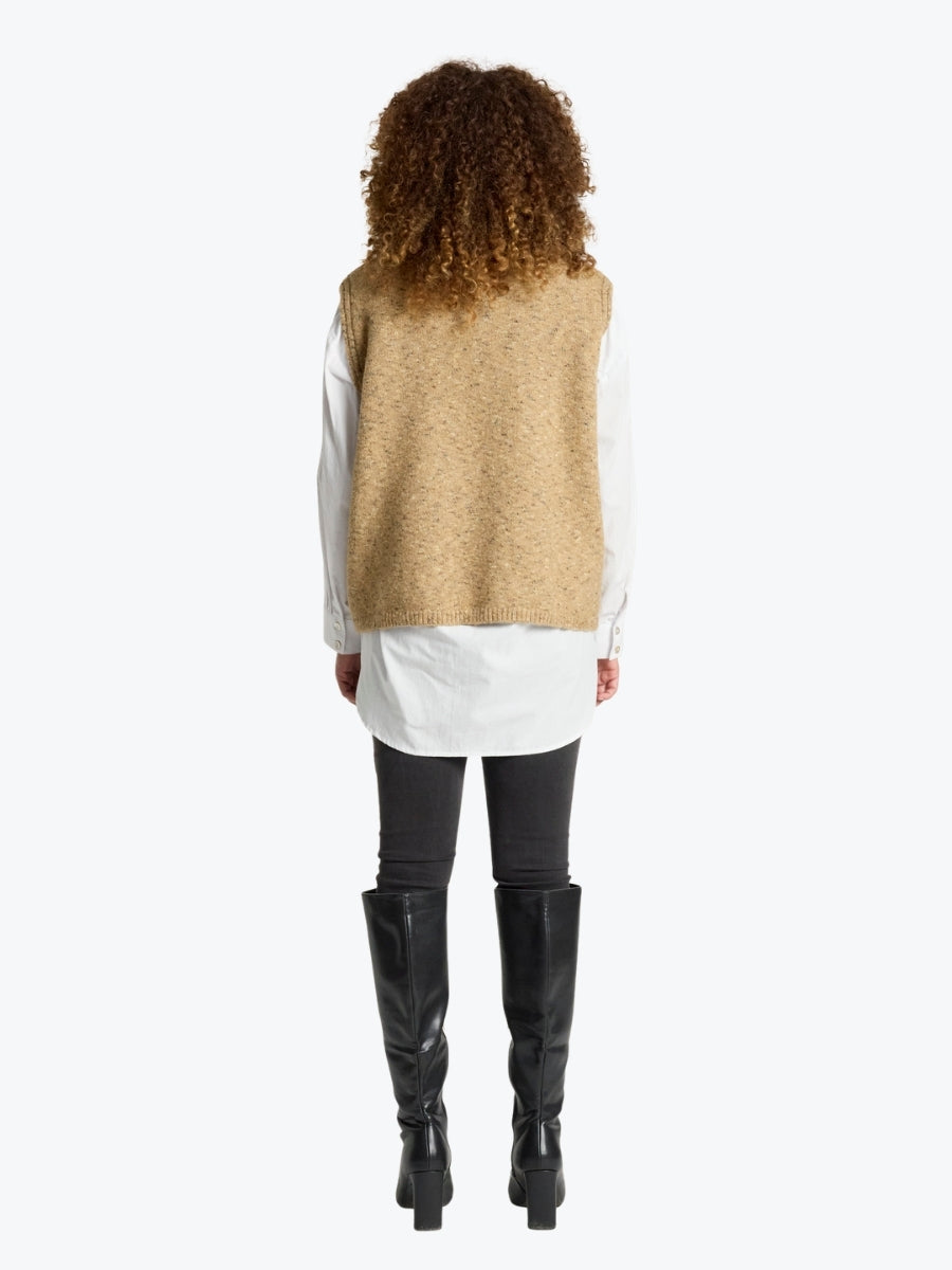 Eb &amp; Ive Zarda Knit Vest | Mocha