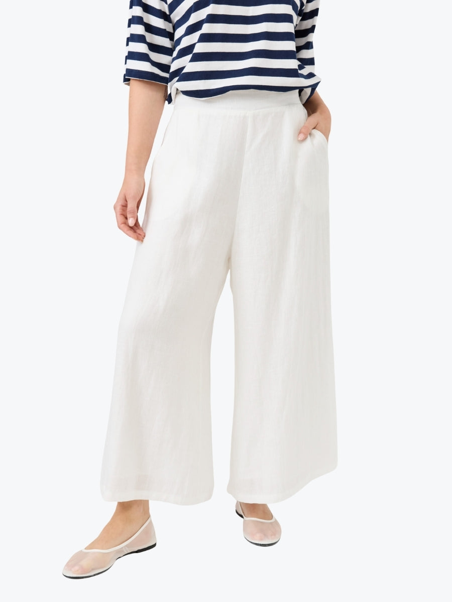 Eb & Ive Studio Crop Pant in Salt