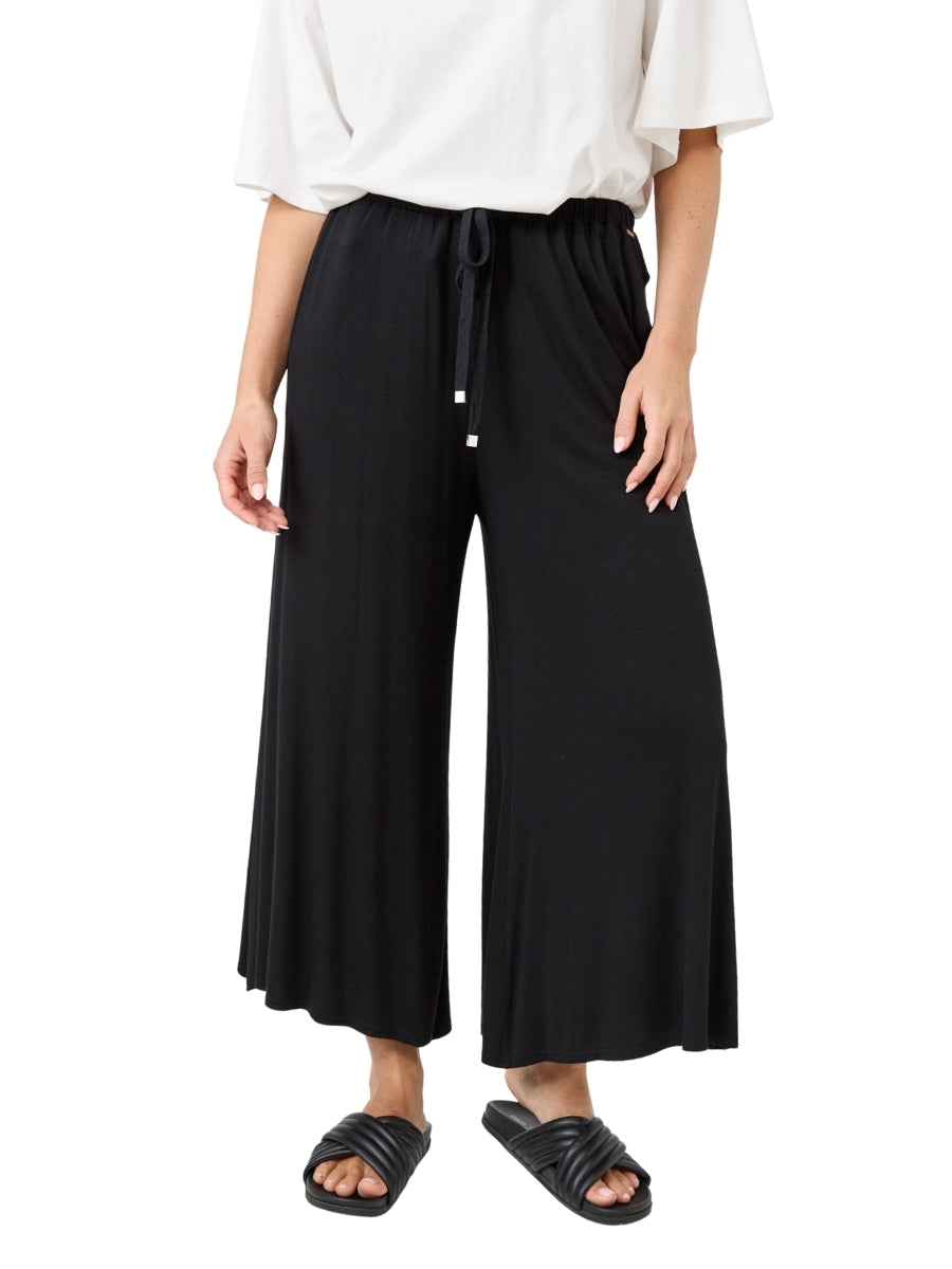 Eb&Ive Studio Jersey Tie Pant in Ebony