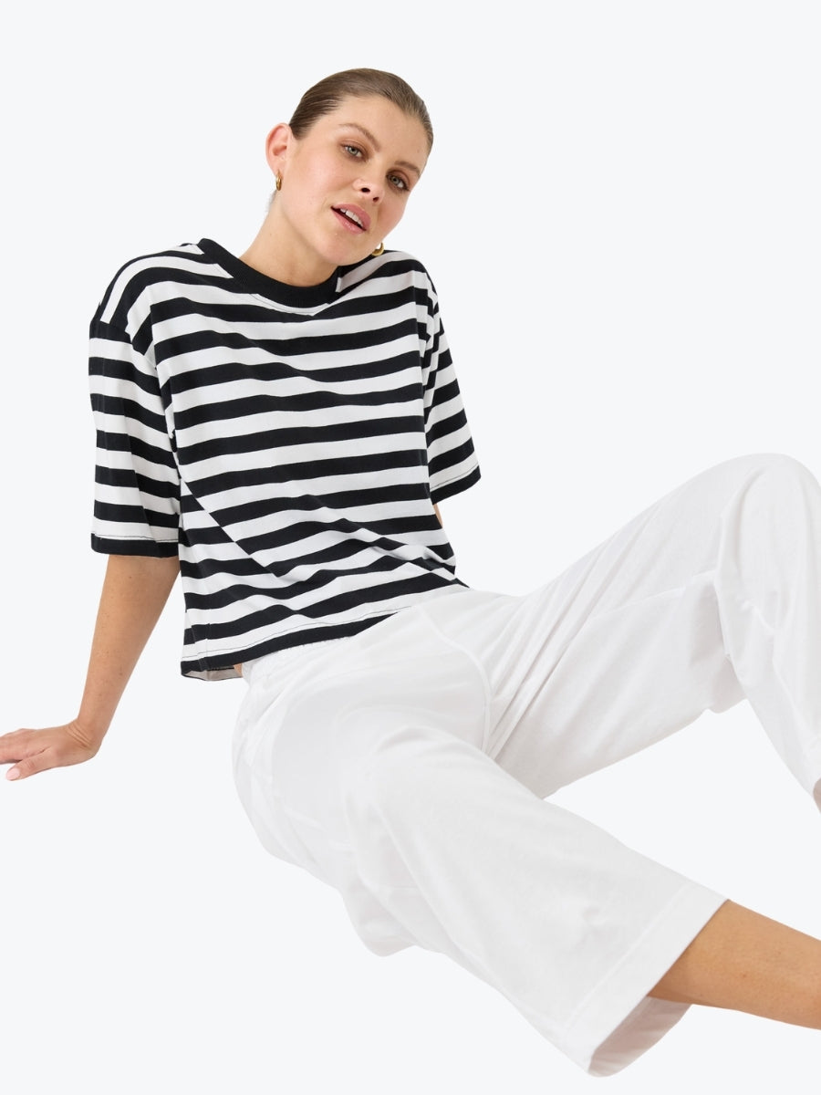 Eb&amp;Ive Studio Traveller Pant in Salt