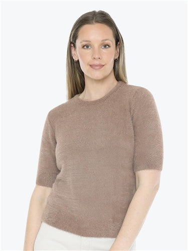 Jump Fluffy Short Sleeve Top