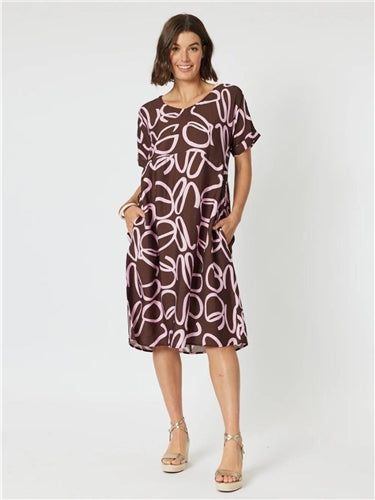 Clarity Koko Latte Dress 45843
