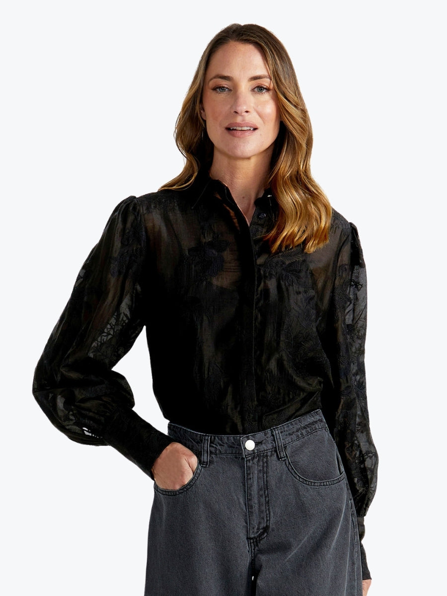 Fate + Becker Aurora Shirt in Black