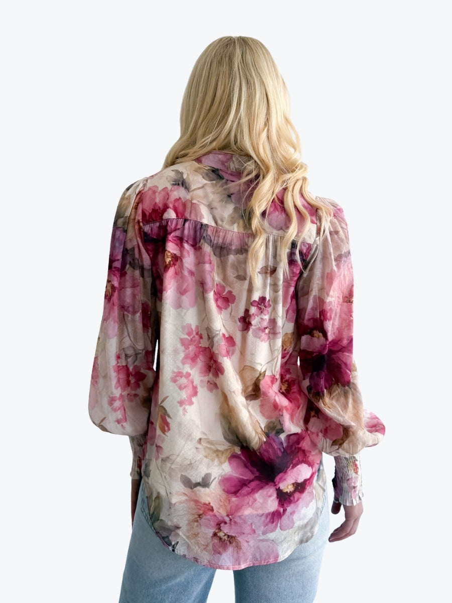 Fria Vintage Peony Blouse | Dusky