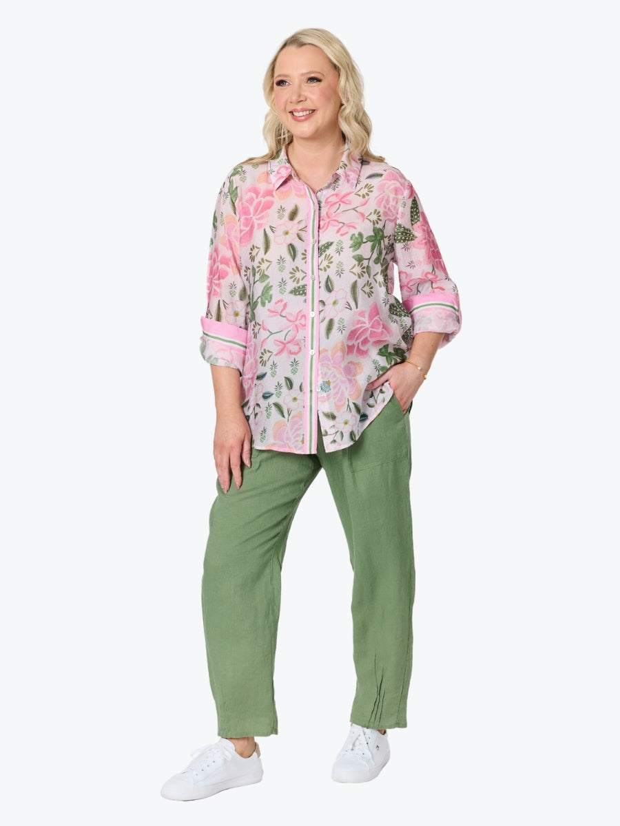 Gordon Smith Desert Oasis Sheer Shirt | Musk Floral