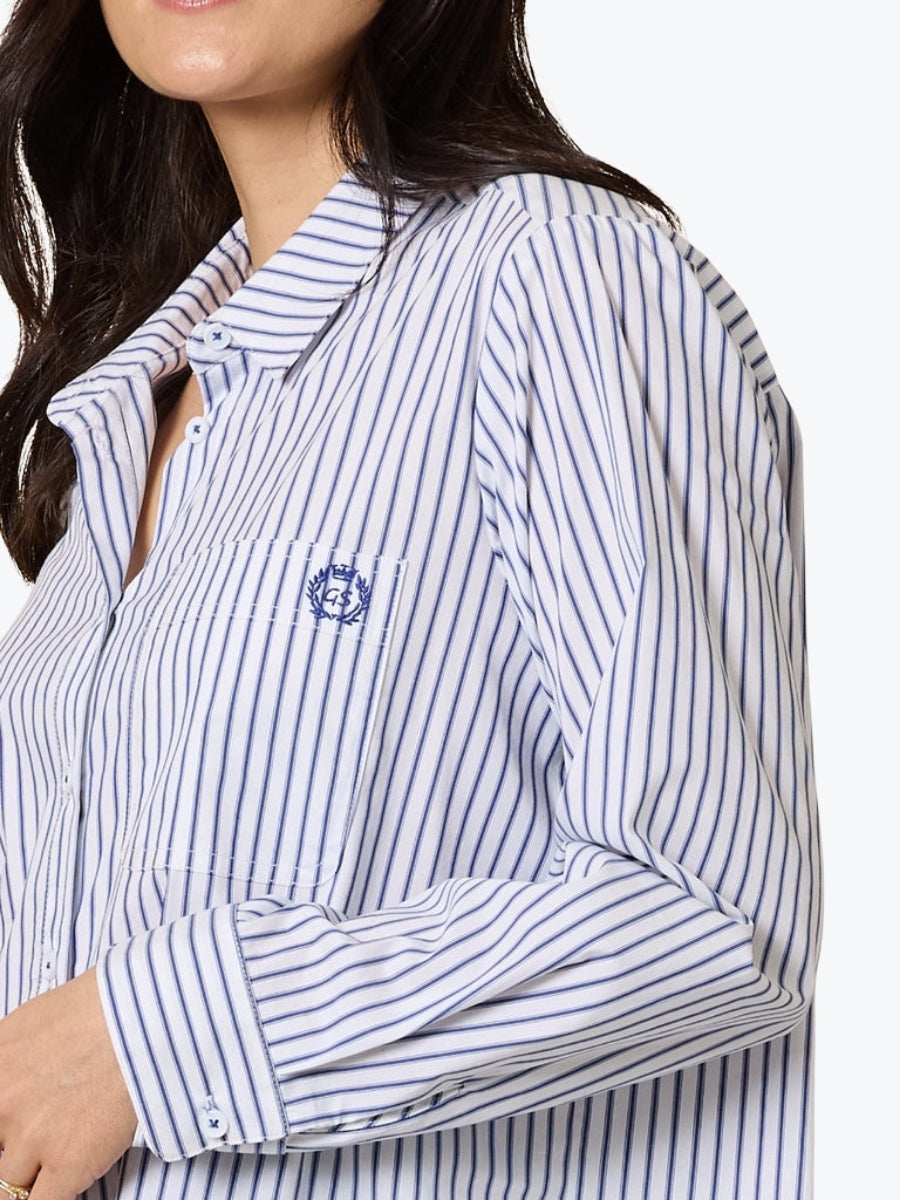 Gordon Smith Heritage Stripe Shirt | Blue/White