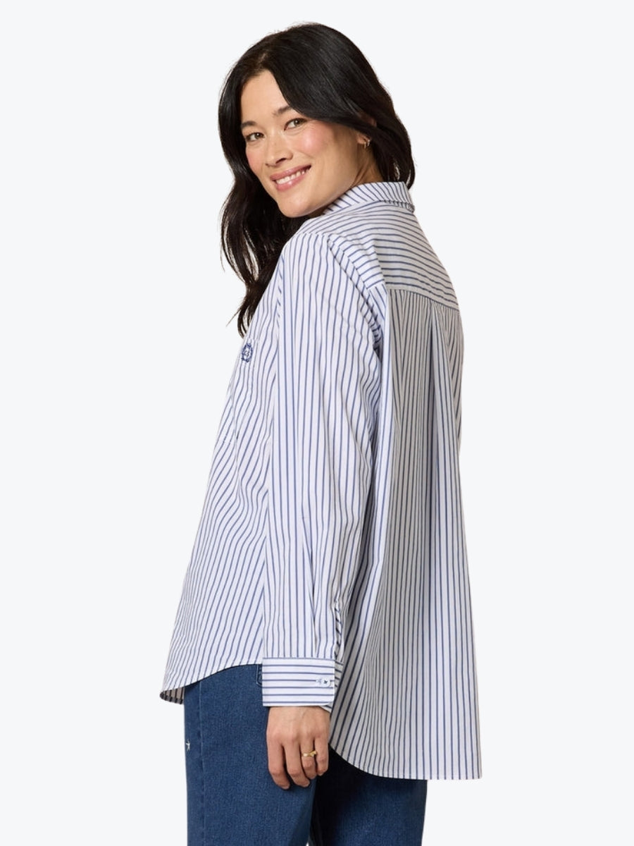 Gordon Smith Heritage Stripe Shirt | Blue/White