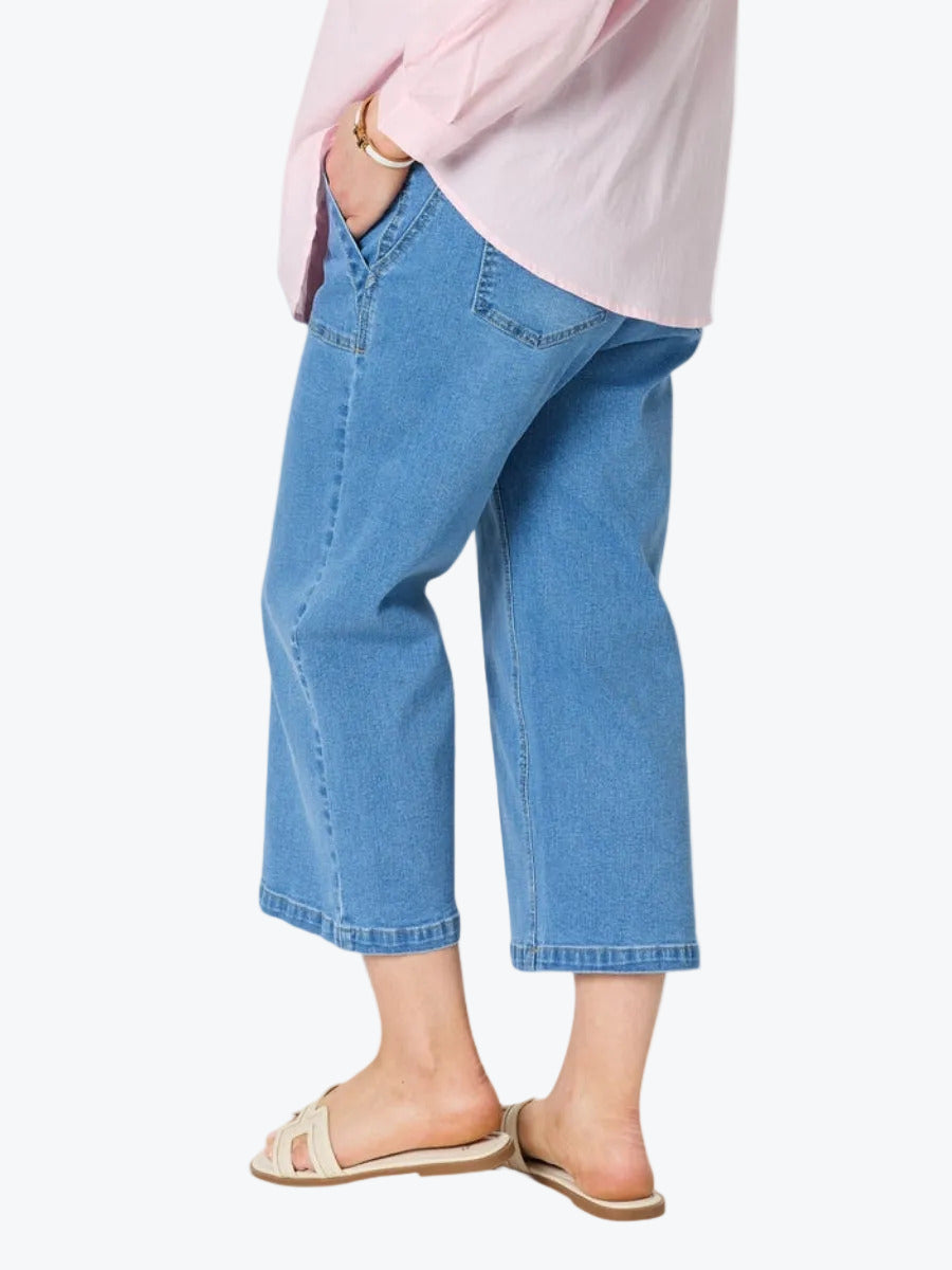Hudson Wide Leg Crop Jean | Denim