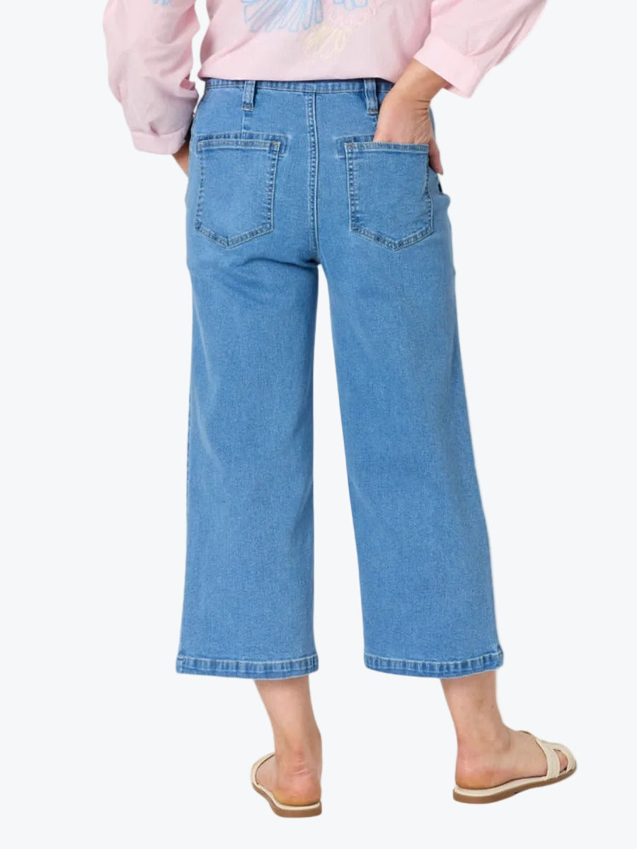 Hudson Wide Leg Crop Jean | Denim
