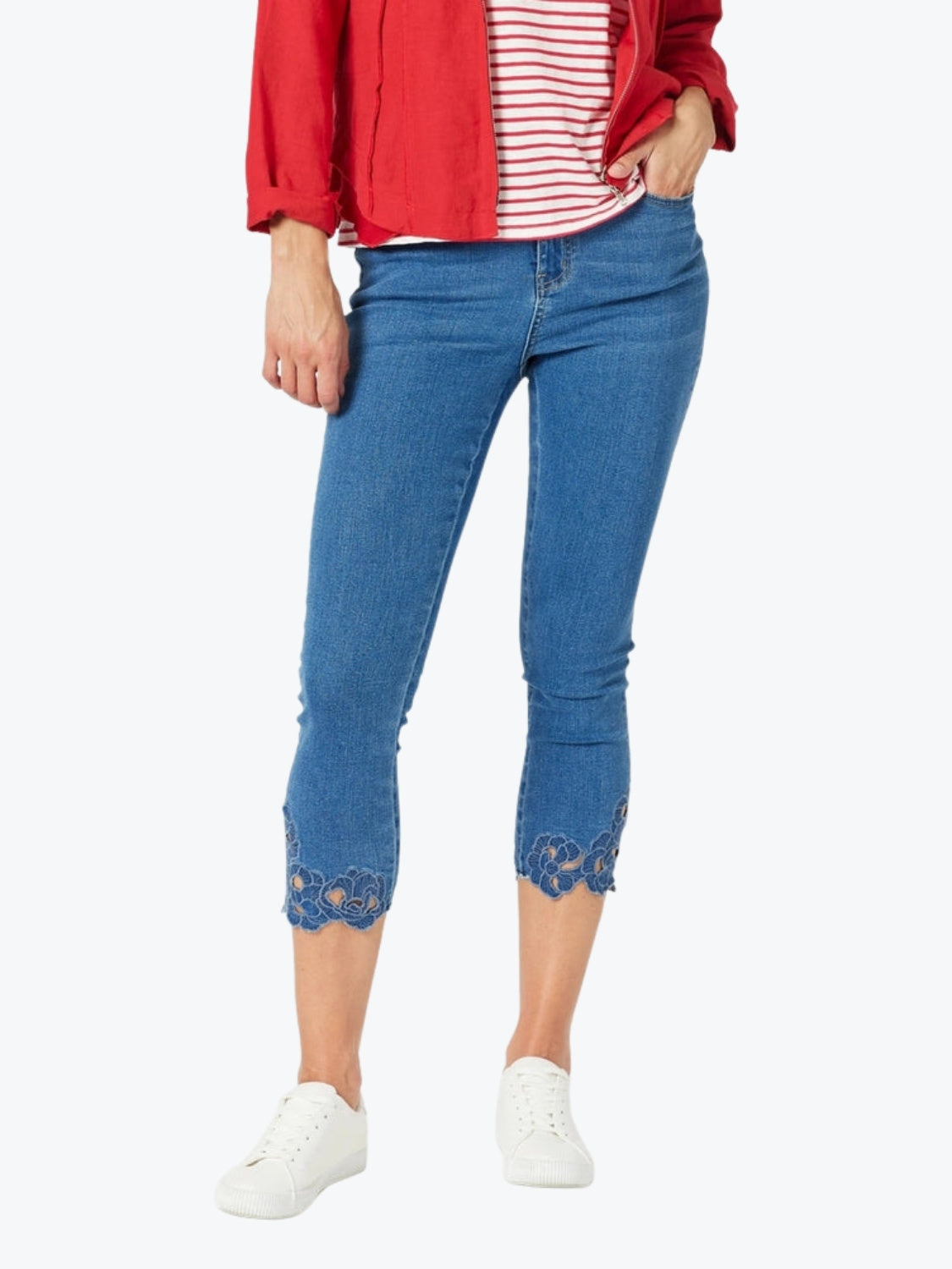Gordon Smith Isla Embroidered Jean in Denim