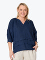 Gordon Smit Kate Linen Top | Navy