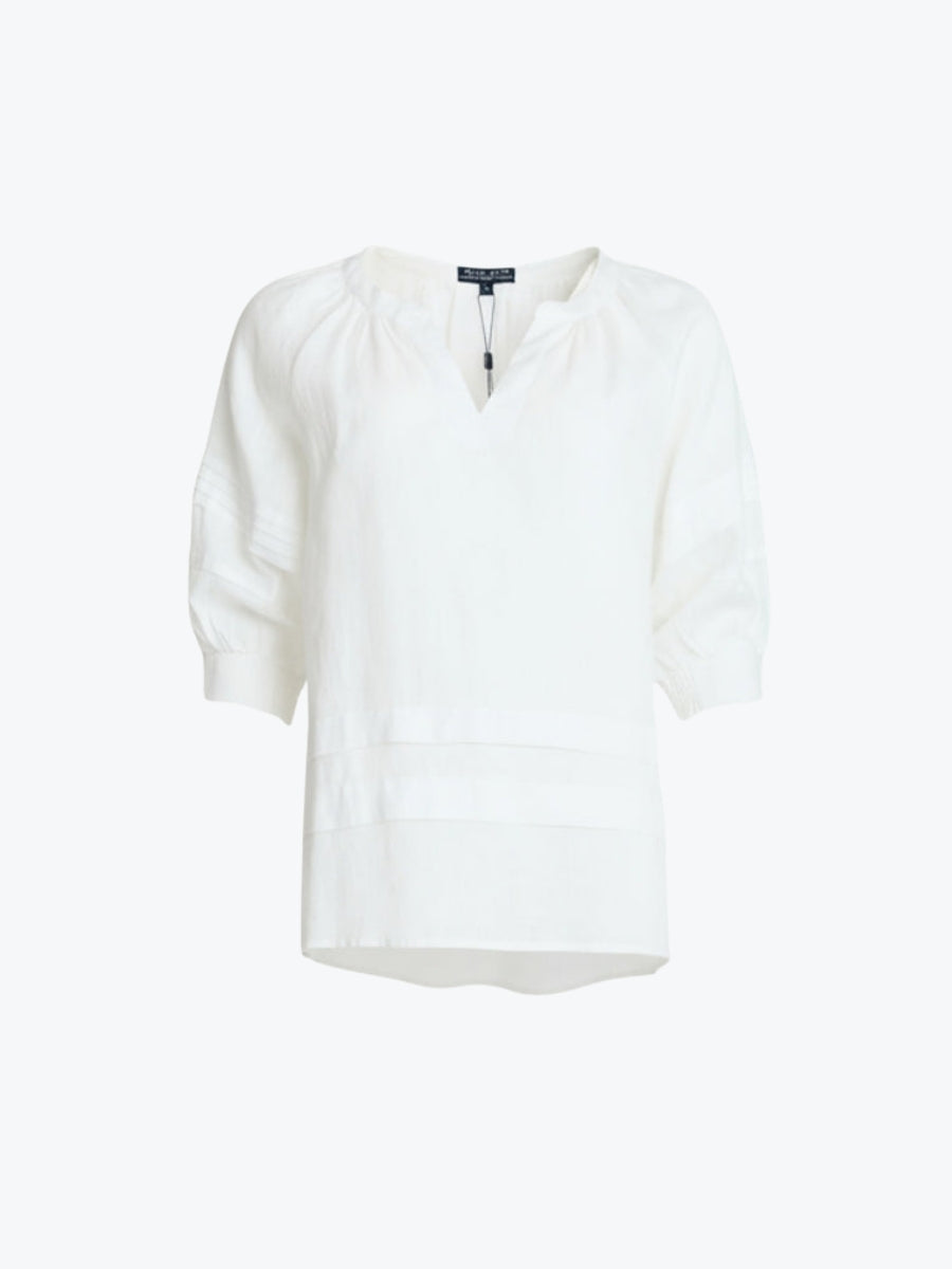 Gordon Smith Kate Linen Top | White