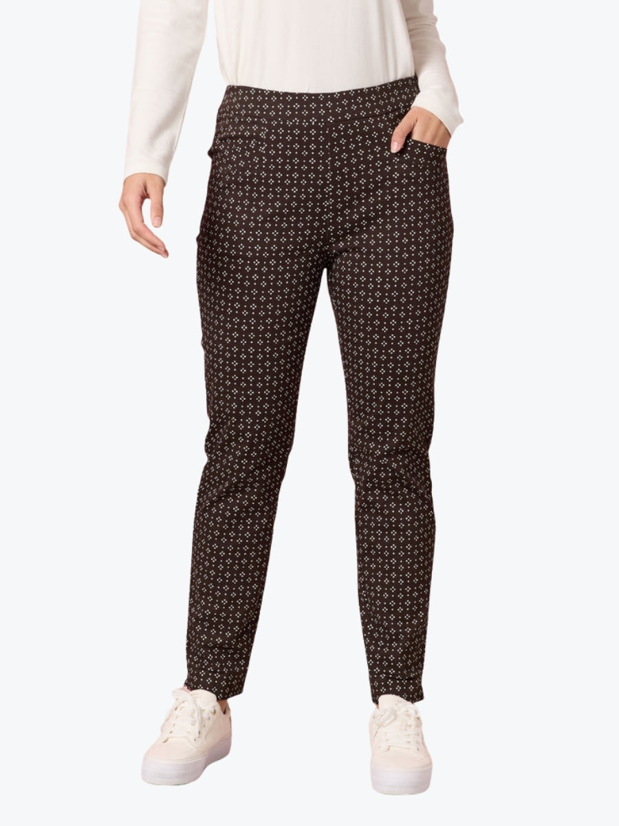 Gordon Smith Kelly Print Pant | Coffee