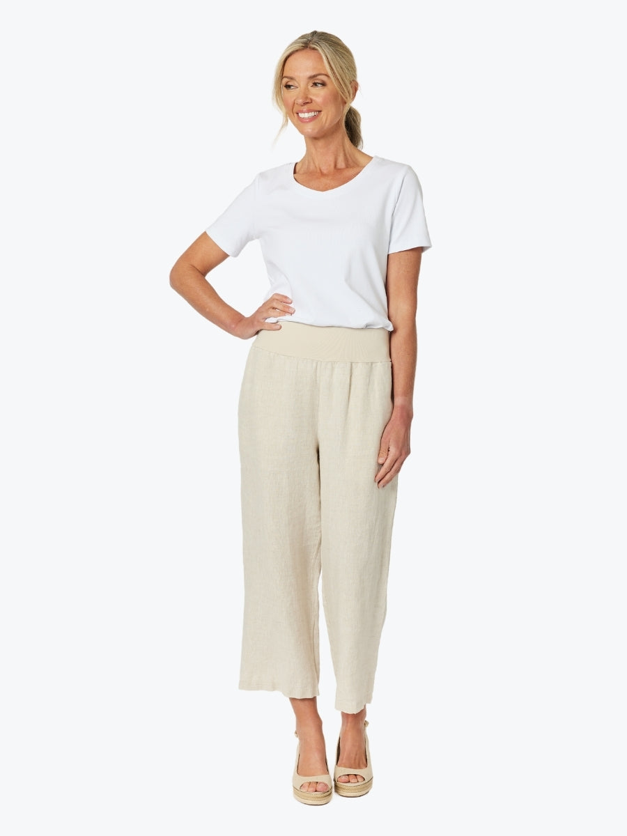 Gordon Smith Lara Wide Leg Linen Pant 43440