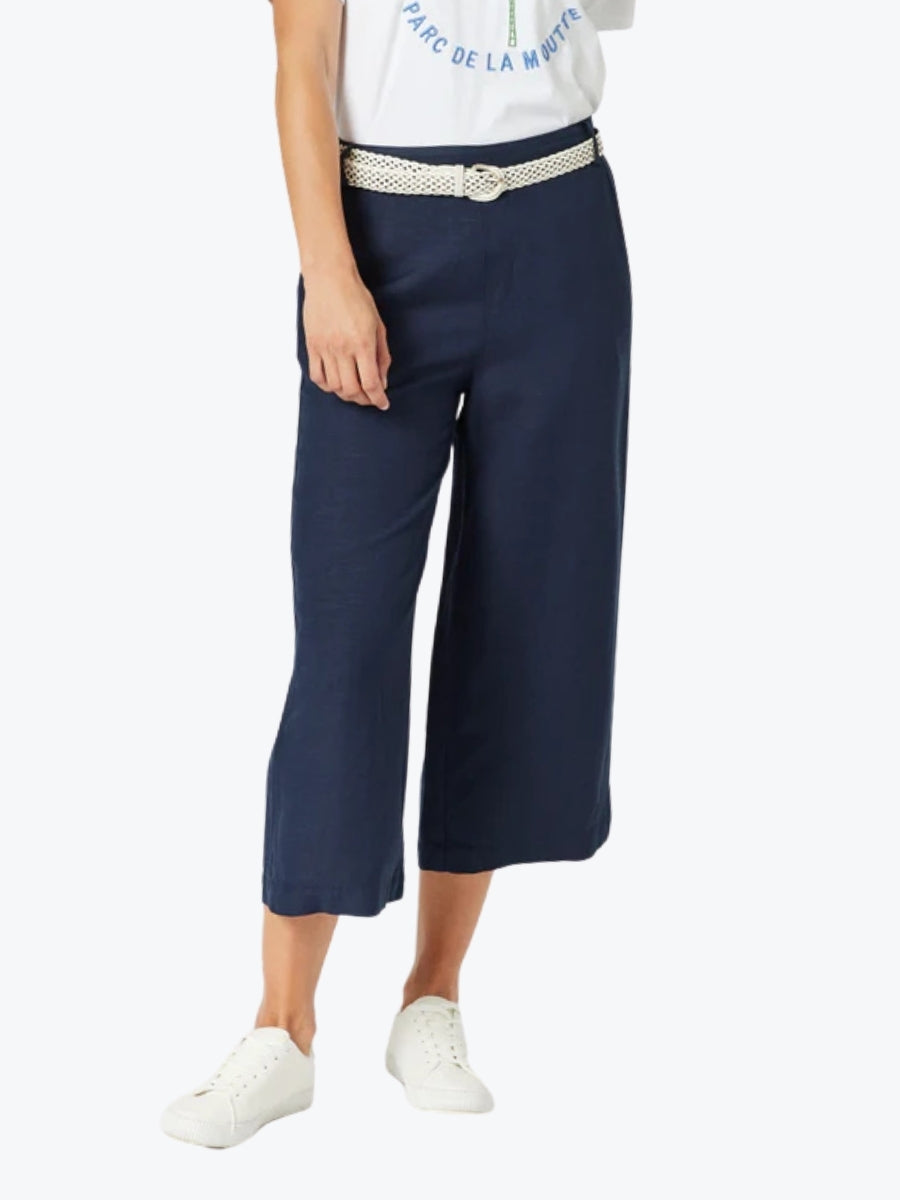 Gordon Smith Lino Wide Leg Pant in Navy