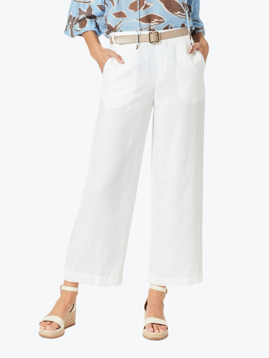 Gordon Smith Lino Wide Leg Pant in White
