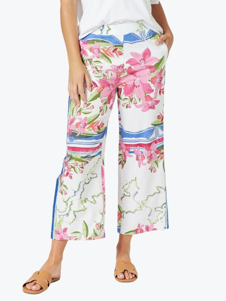 Gordon Smith Monaco Wide Leg Pant in Sardinia Blue