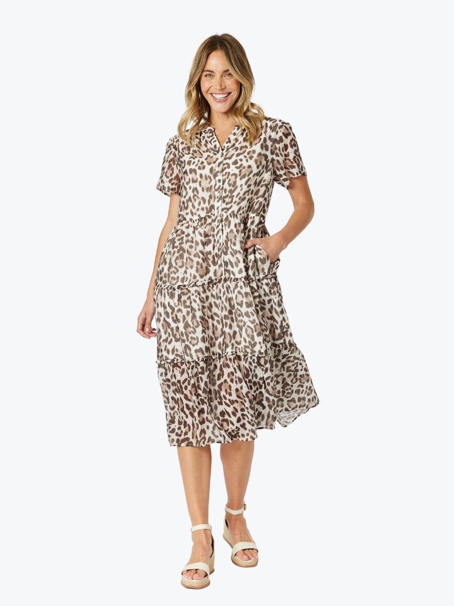 Gordon Smith On Safari Dress in Natural Multi