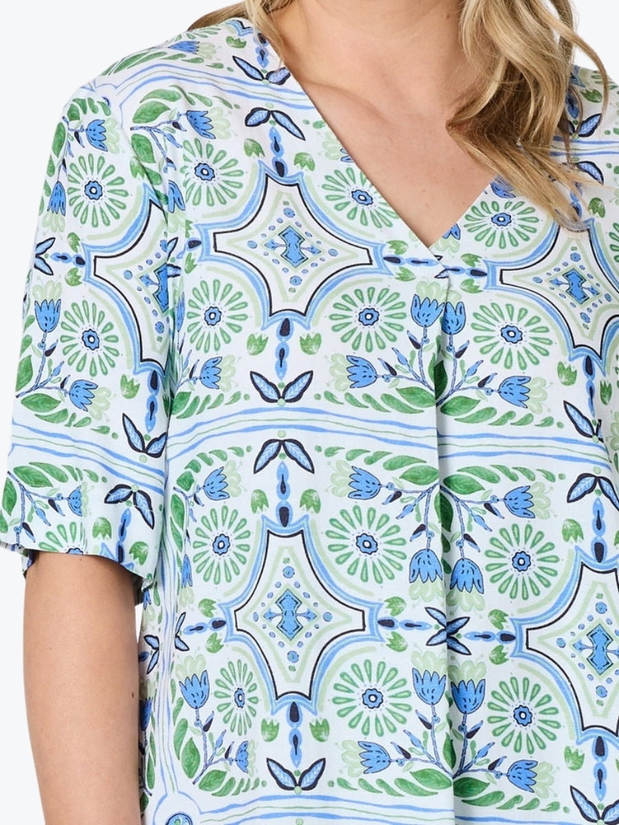 Gordon Smith Palm Beach Print Dress | Fern Multi