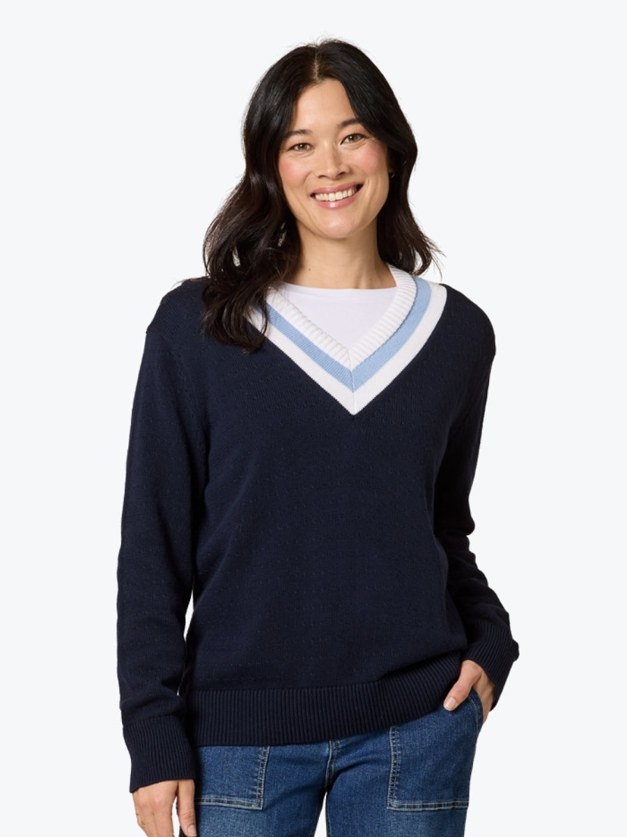 Gordon Smith Princeton Jumper | Navy