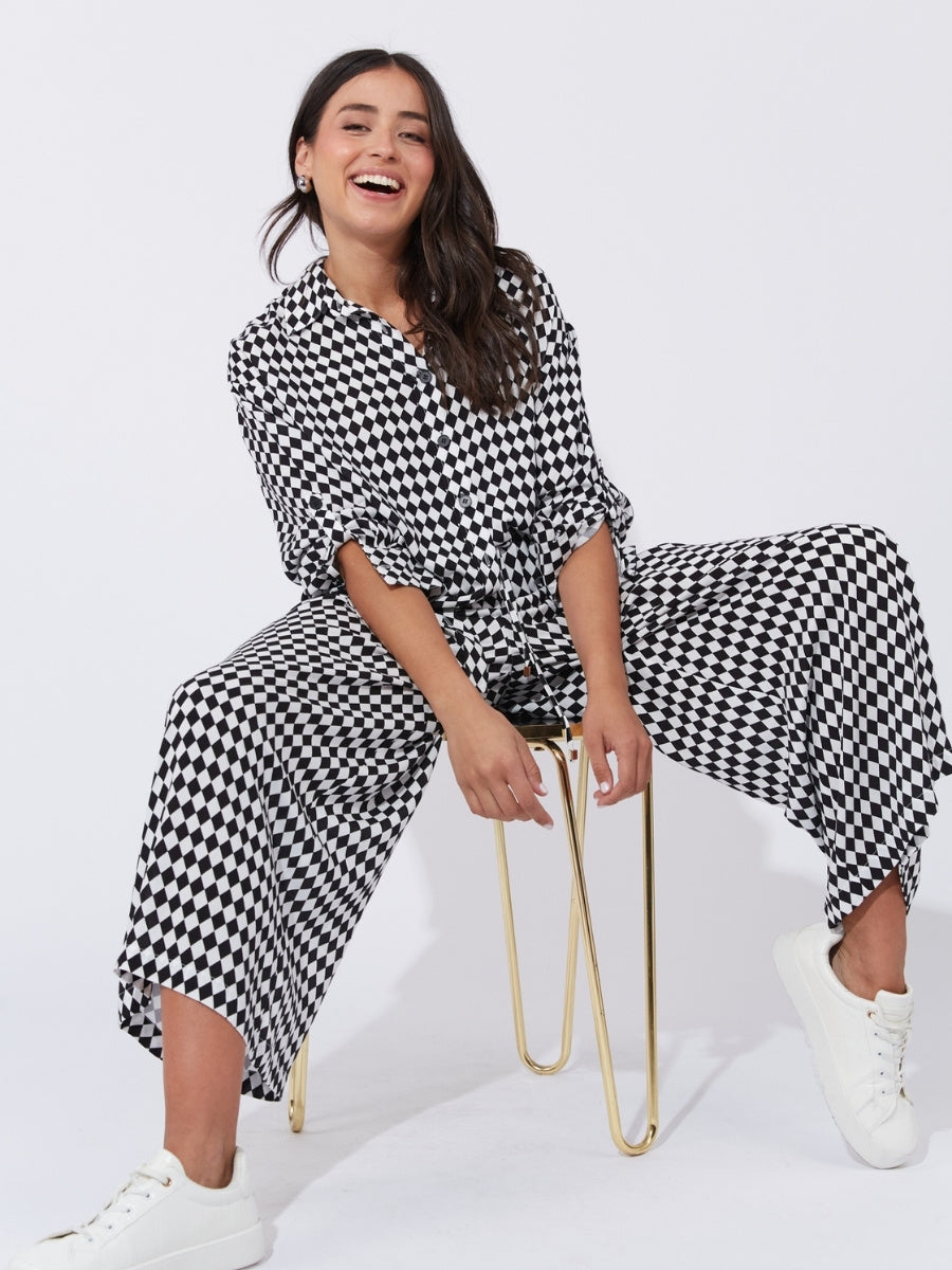 Haven Casablanca Pant in White/Kohl