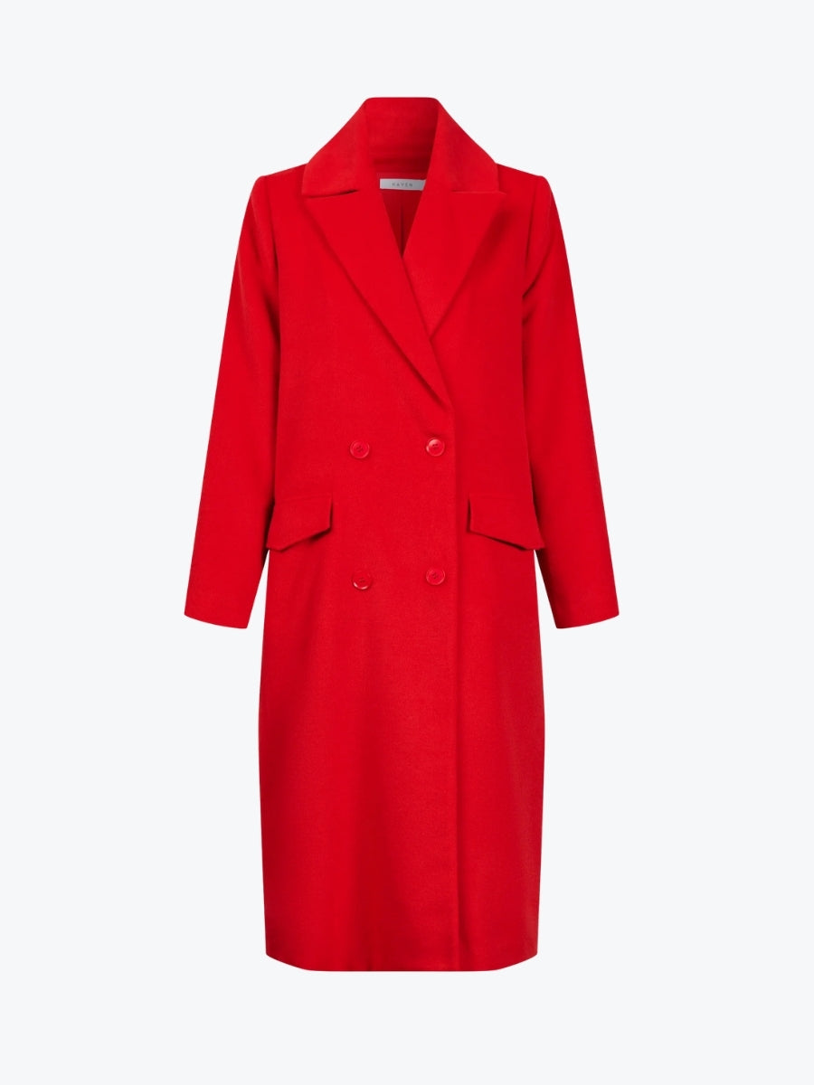 Haven Chicago Coat | Red