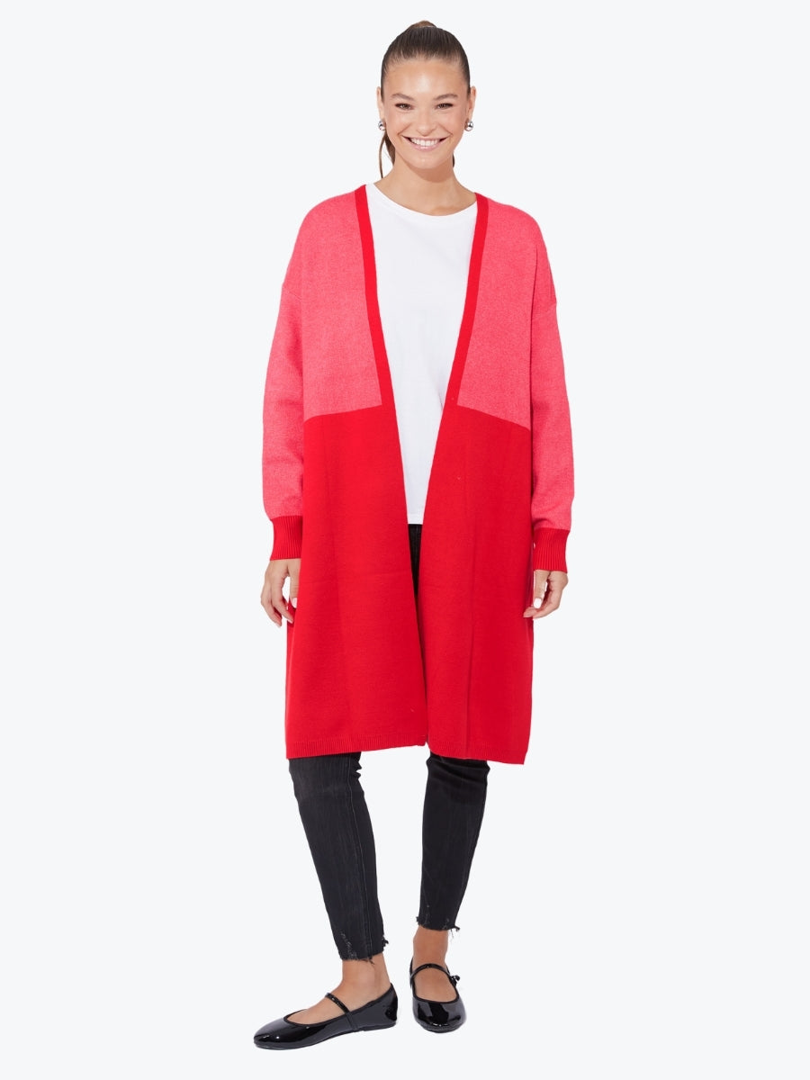 Haven Cypress Cardigan in Chilli/Pink
