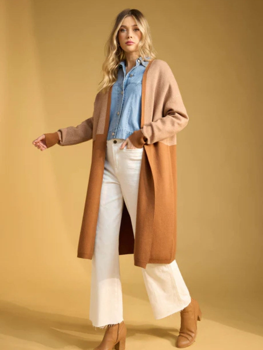 Haven Cyprus Cardigan in Sand/Dune