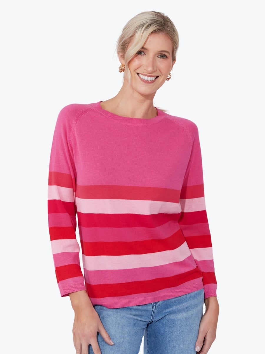 Haven Florida Stripe Jumper in Pink