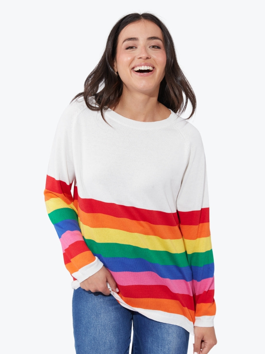 Haven Florida Stripe Jumper in Rainbow