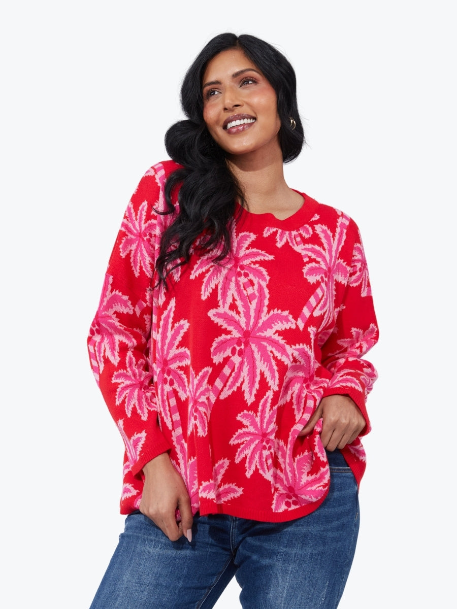 Haven Miami Jumper in Chilli/Pink