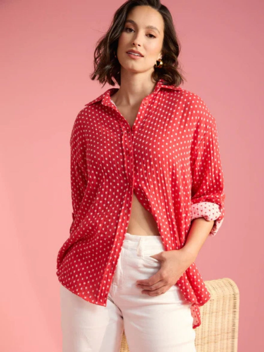 Haven Vanuatu Shirt in Chili