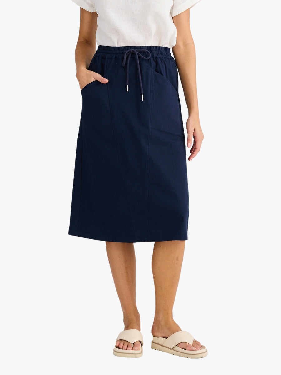 Holiday Captain Skirt in Navy