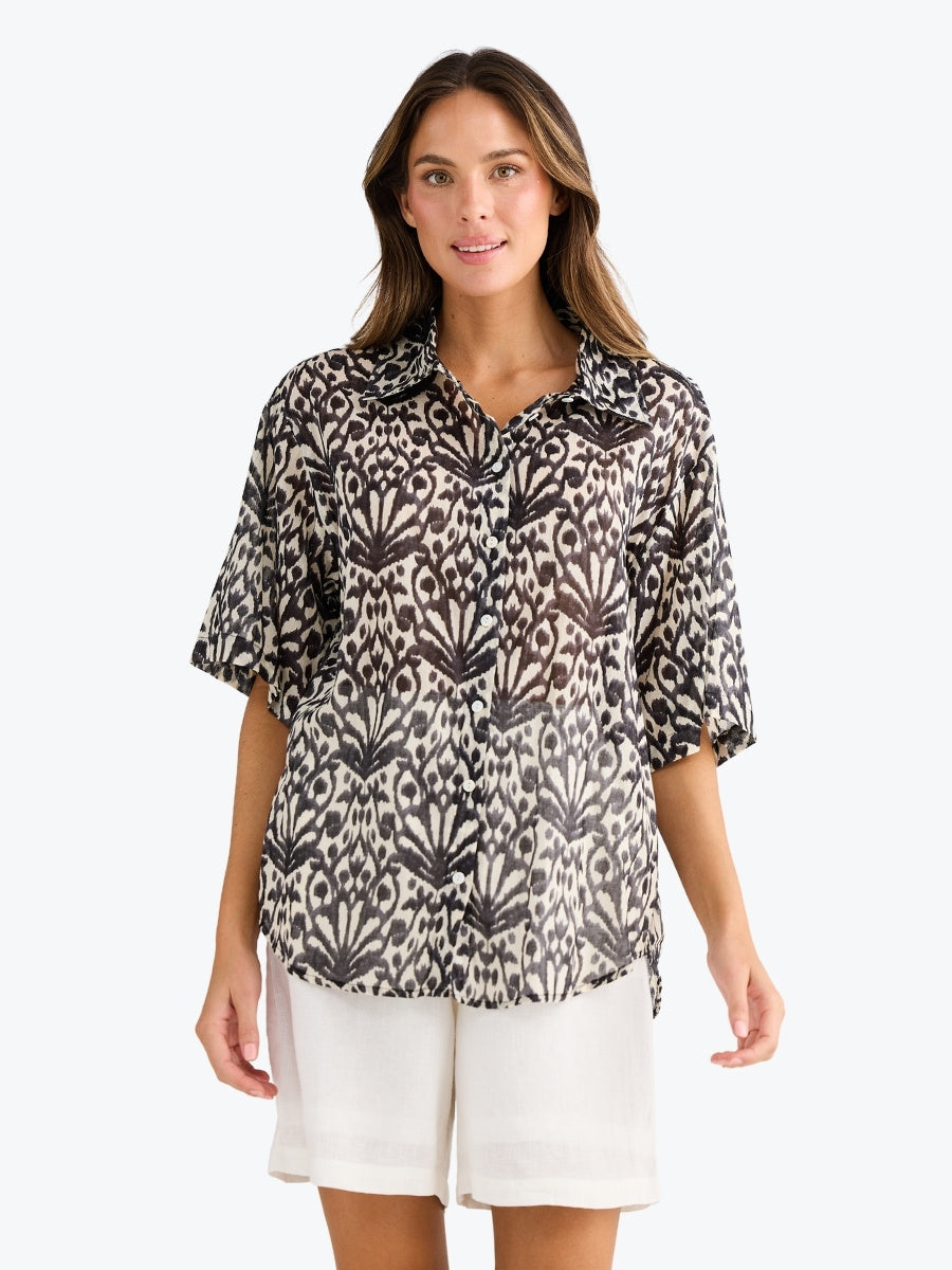 Holiday Playa Shirt in Spring Fan