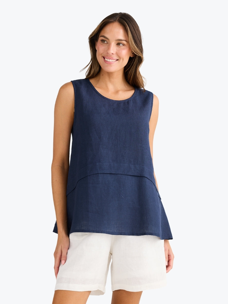 Holiday St Tropez Tank Top in Navy