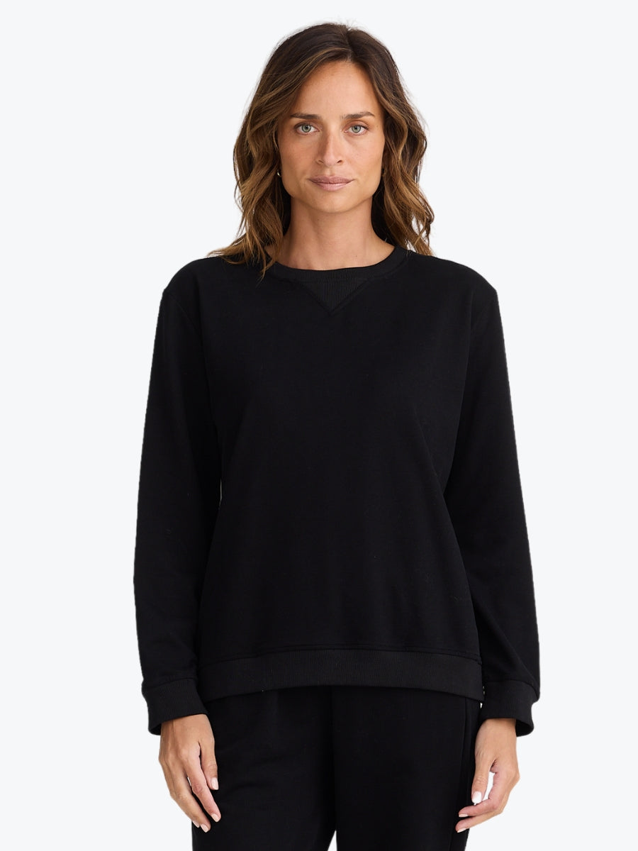 Homelove Goodwood Zip Sweat in Black