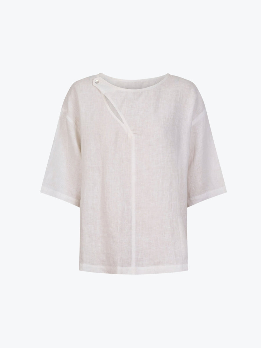 Isle of Mine Anita Button Top | White