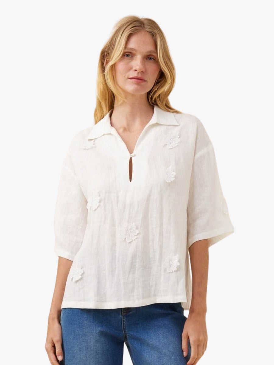 Isle of Mine Anita Shirt | White