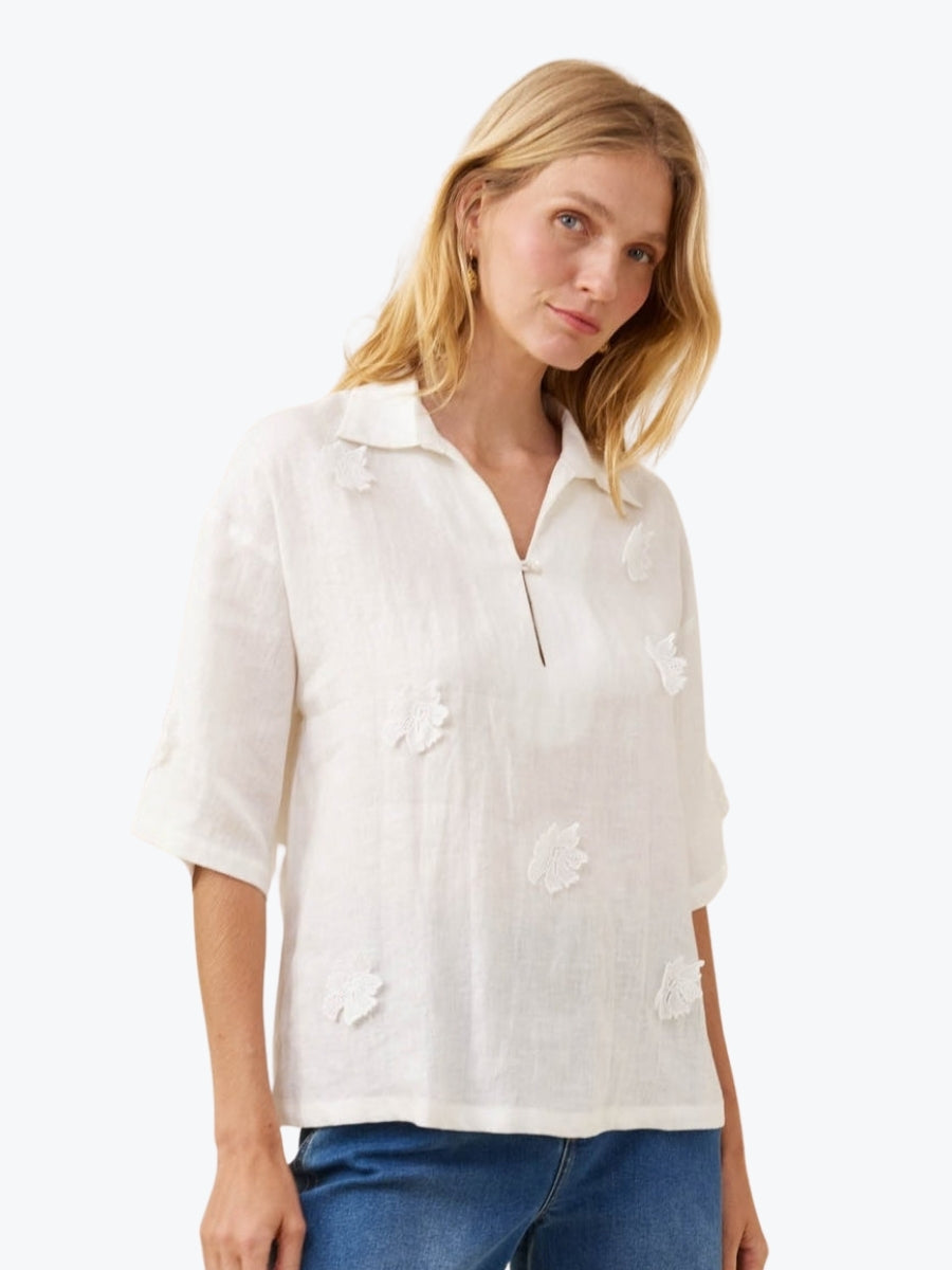 Isle of Mine Anita Shirt | White