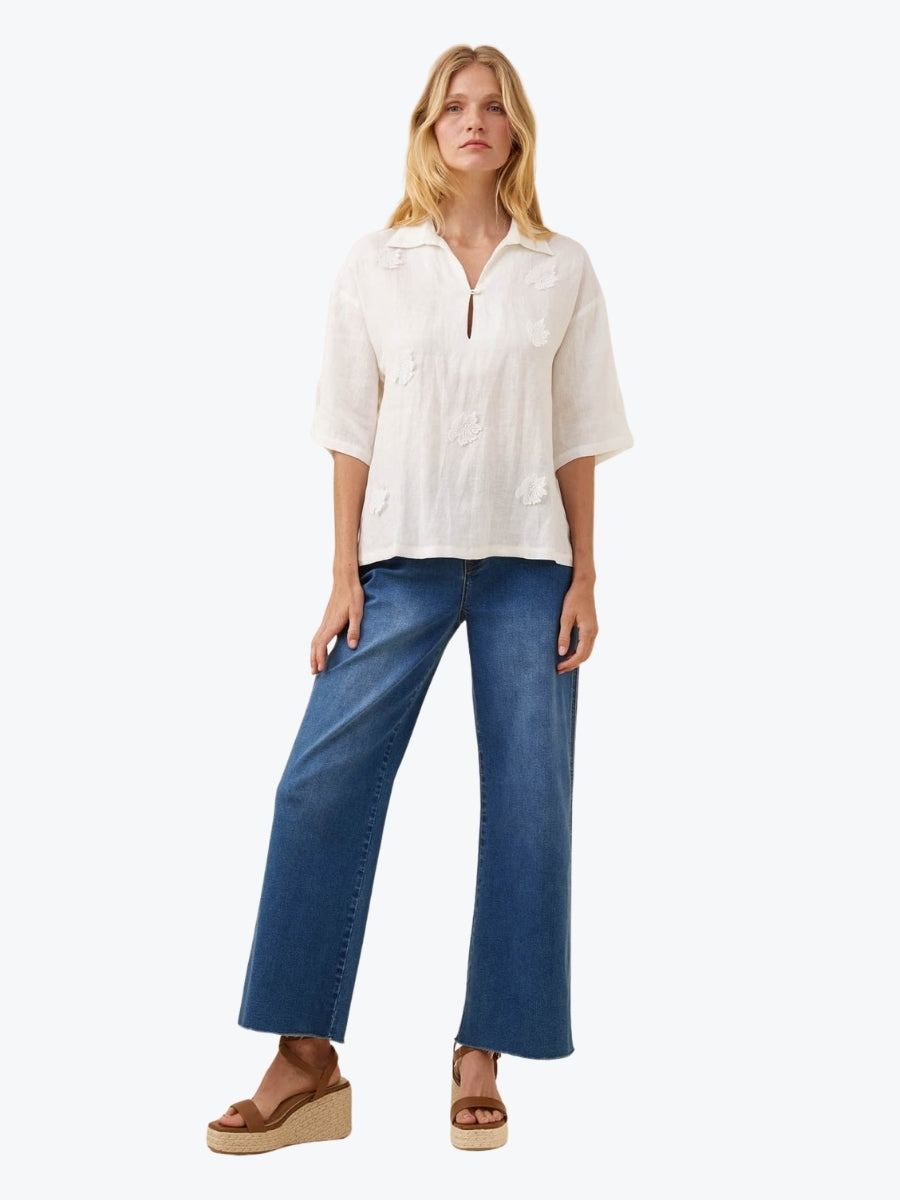 Isle of Mine Anita Shirt | White